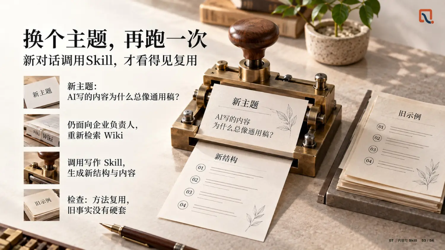 换个主题，再跑一次