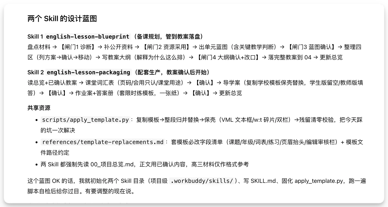 两个 Skill 的设计蓝图